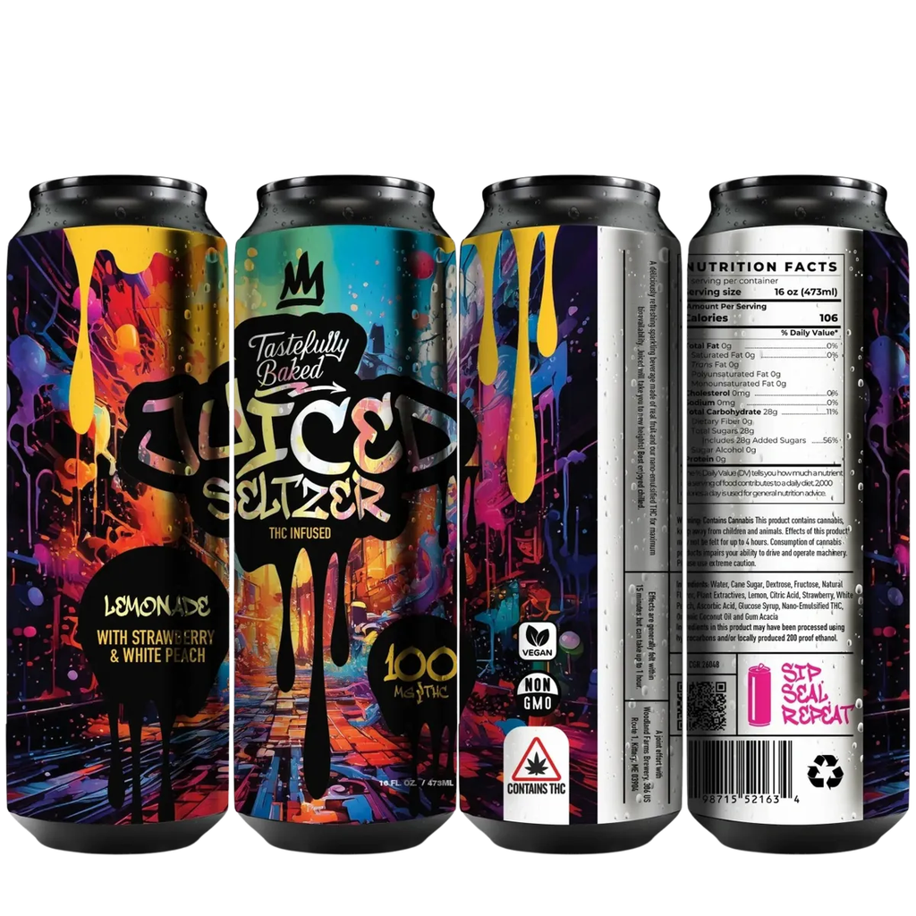 Tastefully Baked - 100mg Berrygood Seltzer