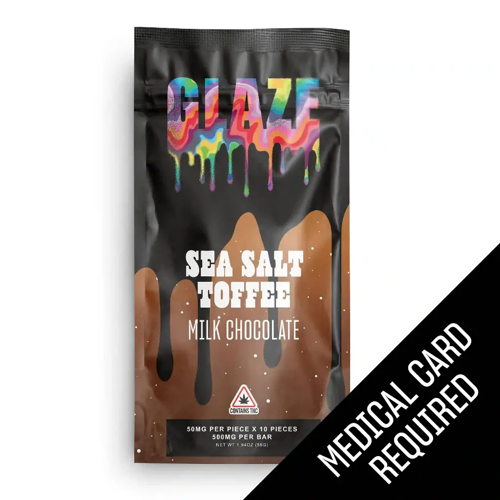 Glaze - Sea Salt Toffee Milk Chocolate Bar