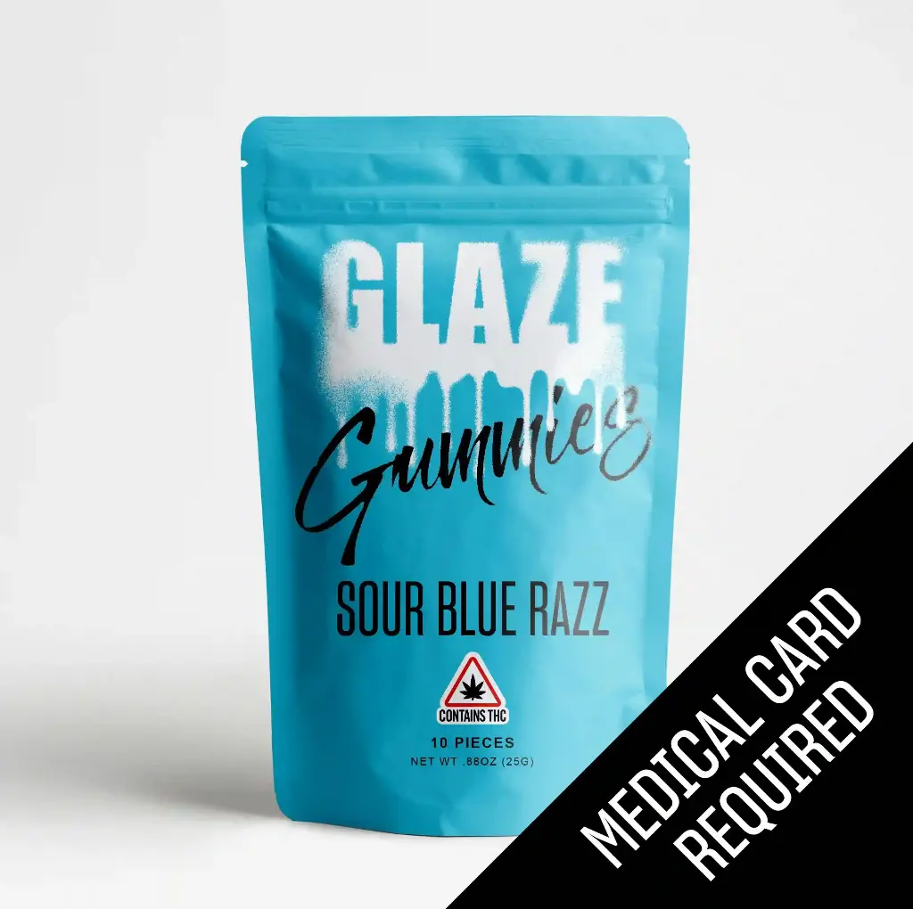 Glaze - Sour Blue Razz Gummies