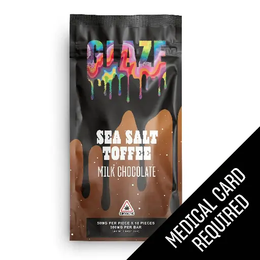 Glaze - Sea Salt Toffee Milk Chocolate Bar