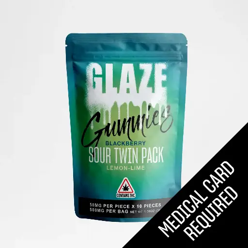 Glaze - Sour Twin Pack Blackberry + Lemon-Lime Gummies