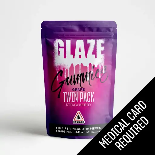 Glaze - Twin Pack Grape + Strawberry Gummies