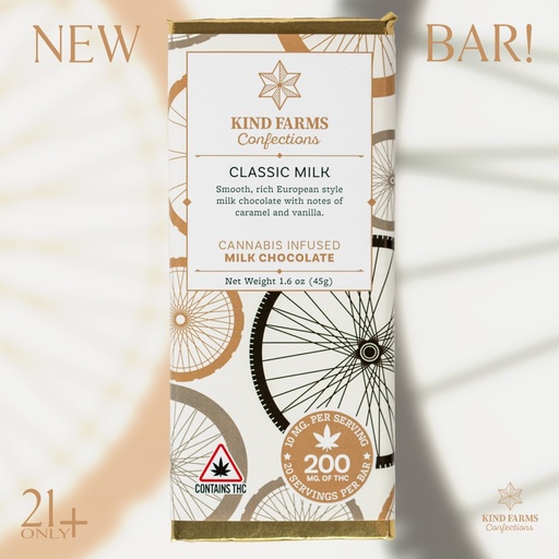 Kind Farms - 300mg Classic Milk Chocolate Bar