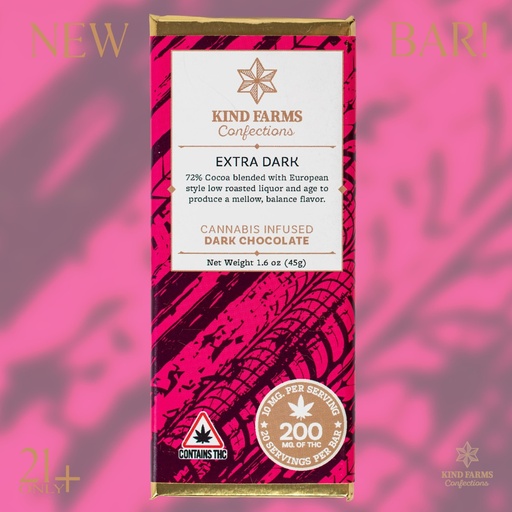 Kind Farms - 300mg Extra Dark Chocolate Bar