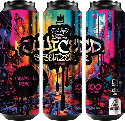 Tastefully Baked - Tropical Punch JUICED Cannabis-Infused Seltzer
