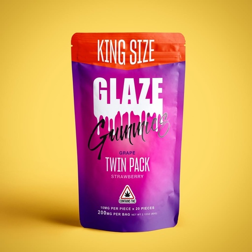 Glaze - 1000mg Grape Strawberry Gummies
