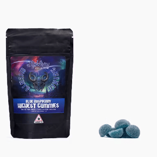 Highbrow - 1500mg Blue Raspberry Highest Gummies